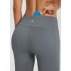 imagebaleaf 21quot Yoga Pants Women Flare Capri Leggings with Pockets Bootcut Casual Cotton Work Summer LoungeV Waistdark Grey