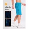 imagebaleaf Mens Mountain Bike Shorts Loosefit Cycling Shorts MTB Bicycle 9 Inch Zipper Pockets Drawstring Stretchy UPF50Aqua Blue