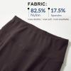 imagebaleaf Womens Capri Leggings with Pockets High Waisted Knee Length Capris Stretch for Casual Yoga Pants Workout ExerciseSeal Brown