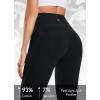 imagebaleaf Womens Knee Length Cotton Capri Leggings with Pockets High Waisted Casual Summer Yoga Workout Exercise PantsBlack