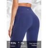 imagebaleaf Womens Knee Length Cotton Capri Leggings with Pockets High Waisted Casual Summer Yoga Workout Exercise PantsNavy