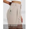 imagebaleaf Womens 6quot Golf Shorts Stretch Pleated Work Short for Hiking Quick Dry Dressy Casual Summer UPF50Khaki