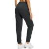 imagebaleaf Womens Fleece Lined Pants Joggers WaterResistant Zipper Pocket Thermal Sweatpants Winter Running Hiking Jogging02grey