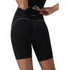 imagebaleaf Freeleaf Broadway Womens Biker Shorts with Pockets Dance Yoga Workout Gym Running 8quot High Waist Short PantsBlack