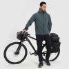 imagebaleaf Mens Rain Jacket Waterproof Running Cycling Windbreaker Golf Hiking Gear Hood Raincoat Packable ReflectiveGrey