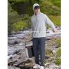 imagebaleaf Mens Rash Guard with Kangaroo Pocket UPF 50 Swim Shirts Long Sleeve Water Sun Protection Hoodie SwimsuitLight Gray