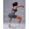 imagebaleaf Sweatleaf Womens Biker Shorts 5quot High Waist Tummy Control Butt Lifting Yoga Workout Running Spandex Short PantsDark Gray