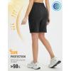 imagebaleaf Womens 9quot Cargo Shorts Hiking Water Resistant Pockets Bermuda Lightweight UPF50 Camping Travel OutdoorBlack