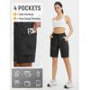 imagebaleaf Womens 9quot Cargo Shorts Hiking Water Resistant Pockets Bermuda Lightweight UPF50 Camping Travel OutdoorBlack