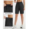 imagebaleaf Womens 9quot Cargo Shorts Hiking Water Resistant Pockets Bermuda Lightweight UPF50 Camping Travel OutdoorBlack