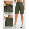 imagebaleaf Womens 9quot Cargo Shorts Hiking Water Resistant Pockets Bermuda Lightweight UPF50 Camping Travel OutdoorDark Army Green