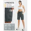 imagebaleaf Womens 9quot Cargo Shorts Hiking Water Resistant Pockets Bermuda Lightweight UPF50 Camping Travel OutdoorGray