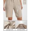 imagebaleaf Womens 9quot Cargo Shorts Hiking Water Resistant Pockets Bermuda Lightweight UPF50 Camping Travel OutdoorLight Khaki