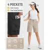 imagebaleaf Womens 9quot Cargo Shorts Hiking Water Resistant Pockets Bermuda Lightweight UPF50 Camping Travel OutdoorLight Khaki