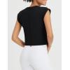 imagebaleaf Womens Crop Workout Tank Tops Modal Soft Sleeveless Yoga Top Athletic Running Lounge Loose ShirtsBlack