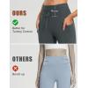 imagebaleaf Womens Fleece Lined Leggings High Waisted Water Resistant Winter Warm Running Thermal Pants Zipper PocketGray