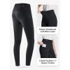 imagebaleaf Womens Horse Riding Pants Equestrian Full Seat Breeches Horseback Tights Silicone Zipped PocketBlack