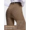 imagebaleaf Womens Horse Riding Pants Equestrian Full Seat Breeches Horseback Tights Silicone Zipped PocketBrown