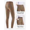 imagebaleaf Womens Horse Riding Pants Equestrian Full Seat Breeches Horseback Tights Silicone Zipped PocketBrown