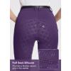 imagebaleaf Womens Horse Riding Pants Equestrian Full Seat Breeches Horseback Tights Silicone Zipped PocketPurple