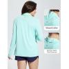 imagebaleaf Womens Long Sleeve Sun Shirts UPF 50 Lightweight Open Front Cardigan with Pockets Beach Cover Up SPF Sun WrapGreen