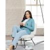 imagebaleaf Womens Long Sleeve Sun Shirts UPF 50 Lightweight Open Front Cardigan with Pockets Beach Cover Up SPF Sun WrapTexturedstone Blue