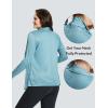 imagebaleaf Womens Long Sleeve Sun Shirts UPF 50 Lightweight Open Front Cardigan with Pockets Beach Cover Up SPF Sun WrapTexturedstone Blue