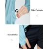 imagebaleaf Womens Long Sleeve Sun Shirts UPF 50 Lightweight Open Front Cardigan with Pockets Beach Cover Up SPF Sun WrapTexturedstone Blue