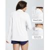 imagebaleaf Womens Long Sleeve Sun Shirts UPF 50 Lightweight Open Front Cardigan with Pockets Beach Cover Up SPF Sun WrapWhite
