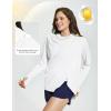 imagebaleaf Womens Long Sleeve Sun Shirts UPF 50 Lightweight Open Front Cardigan with Pockets Beach Cover Up SPF Sun WrapWhite