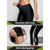 imagebaleaf Womens Padded Bike Pants High Waist Cycling Shorts 34 Bicycle Capris Legging Zipper Pockets UPF 5016inchblackGreen