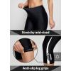 imagebaleaf Womens Padded Bike Pants High Waist Cycling Shorts 34 Bicycle Capris Legging Zipper Pockets UPF 5016inchblackWhite