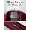 imagebaleaf Womens Padded Bike Pants High Waist Cycling Shorts 34 Bicycle Capris Legging Zipper Pockets UPF 5016inchwine Red