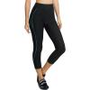 imagebaleaf Womens Padded Bike Pants High Waist Cycling Shorts 34 Bicycle Capris Legging Zipper Pockets UPF 5020 Inchblue Line