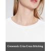 imagebaleaf Workout Shirts for Women Long Sleeve Quick Dry Gym Athletic Tops Moisture Wicking Yoga TShirts White M