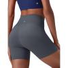 imagebaleaf Sweatleaf Womens Biker Shorts 5quot High Waist Tummy Control Butt Lifting Yoga Workout Running Spandex Short PantsDark Gray