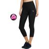 imagebaleaf Womens Padded Bike Pants High Waist Cycling Shorts 34 Bicycle Capris Legging Zipper Pockets UPF 5020 Inchblack Line