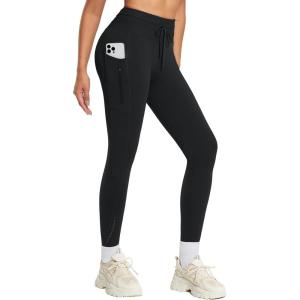 imagebaleaf Womens Fleece Lined Leggings High Waisted Water Resistant Winter Warm Running Thermal Pants Zipper PocketBlack