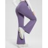 imagebaleaf Womens Fleece Lined Flare Sweatpants with Pockets Ladies Sweat Pants Drawstring Bootcut Bell Bottom DancePurple