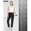 imagebaleaf Womens Golf Pants with Pockets Petite Stretch Work Pant High Waisted Sweatpants for Travel AthleticAblack