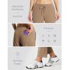 imagebaleaf Womens Golf Pants with Pockets Petite Stretch Work Pant High Waisted Sweatpants for Travel AthleticCbrown