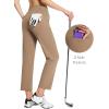 imagebaleaf Womens Golf Pants with Pockets Petite Stretch Work Pant High Waisted Sweatpants for Travel AthleticCbrown