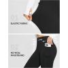 imagebaleaf Womens High Waisted Fleece Lined Leggings Workout Gym Pants with Pockets Thermal Winter Cold WeatherBlack