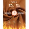 imagebaleaf Womens High Waisted Fleece Lined Leggings Workout Gym Pants with Pockets Thermal Winter Cold WeatherCaramel