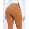 imagebaleaf Womens High Waisted Fleece Lined Leggings Workout Gym Pants with Pockets Thermal Winter Cold WeatherCaramel