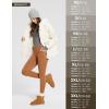 imagebaleaf Womens High Waisted Fleece Lined Leggings Workout Gym Pants with Pockets Thermal Winter Cold WeatherCaramel