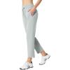 imagebaleaf Womens Golf Pants with Pockets Petite Stretch Work Pant High Waisted Sweatpants for Travel AthleticDlight Gray