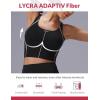 imagebaleaf Freeleaf Broadway Womens Spaghetti Strap Dance Sports Bras High Impact Crisscross Back Padded Yoga Workout Tank TopBlack