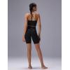 imagebaleaf Freeleaf Broadway Womens Spaghetti Strap Dance Sports Bras High Impact Crisscross Back Padded Yoga Workout Tank TopBlack
