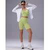 imagebaleaf Freeleaf Broadway Womens Spaghetti Strap Dance Sports Bras High Impact Crisscross Back Padded Yoga Workout Tank TopLight Green